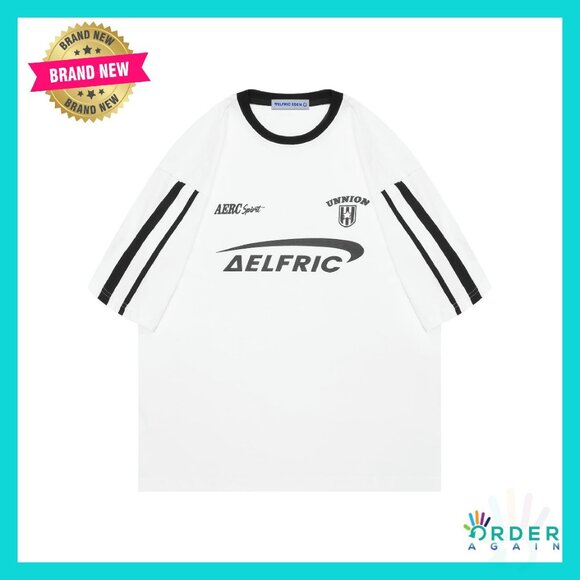 Oversized Y2K Graphic Tee Unisex Streetwear Patchwork Crewneck Casual Top